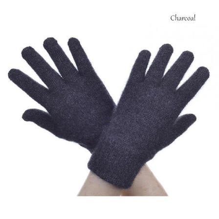 Clearance Special Gloves Possum Merino in Charcoal size M only