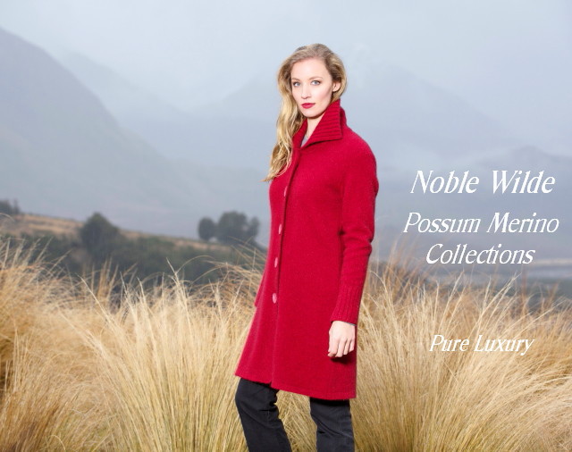 NOBLE WILDE KNITWEAR Women's NZ Possum Merino Clothing / Heirloom ...